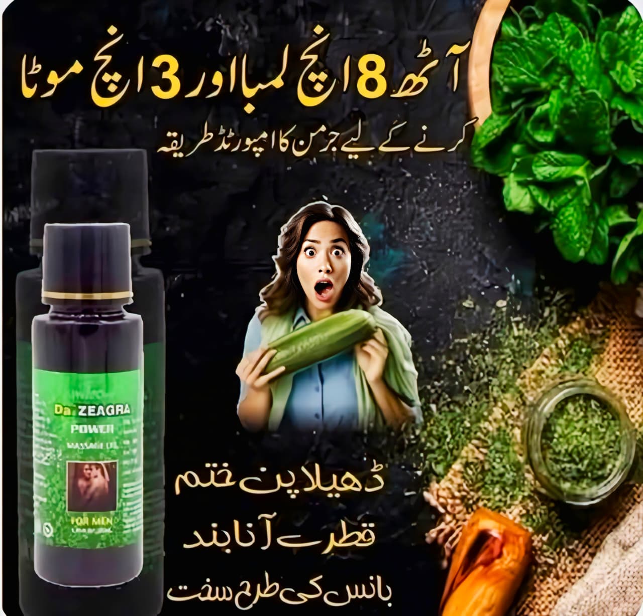 Da Zeagra Power Massage Oil